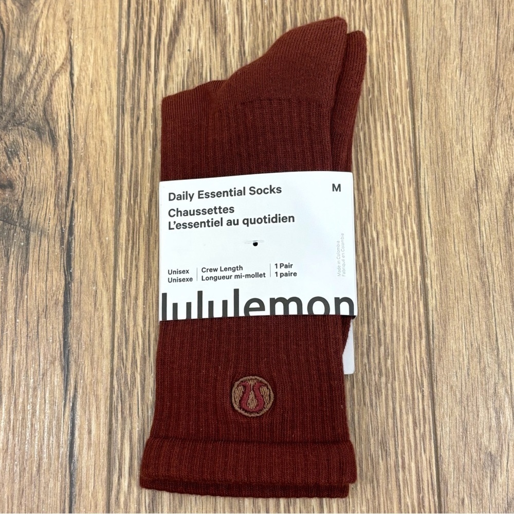 NWT Lululemon Daily Essential Socks Size Medium In Rockwood